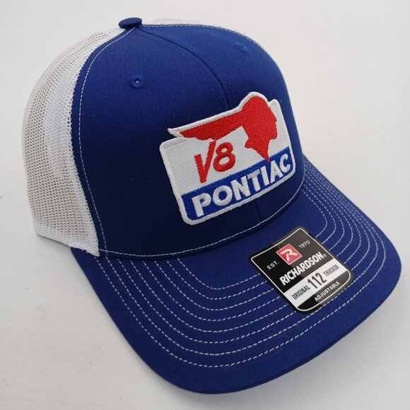 Pontiac V8 Blue and White Cap - Picture 3 of 4